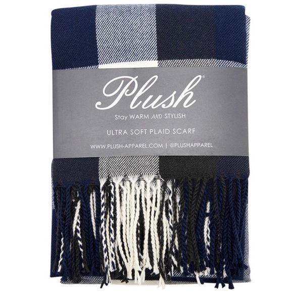 Plush Accessories - Plush Apparel Ultra Soft Fleece Plaid Scarf